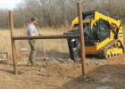 Fence Construction Begins On New Bison Enclosure