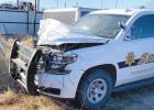 County Deputies Uninjured In Crash; Suspect Shot In High Speed Chase